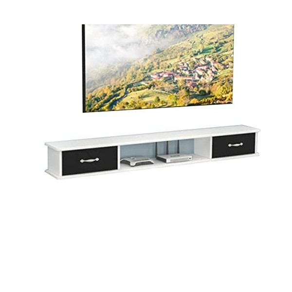 EsEntL Meuble TV Mural Meuble TV Flottant Mural, Centre de Divertissement Flottant, Meuble TV Mural, étagère TV Flottante pou
