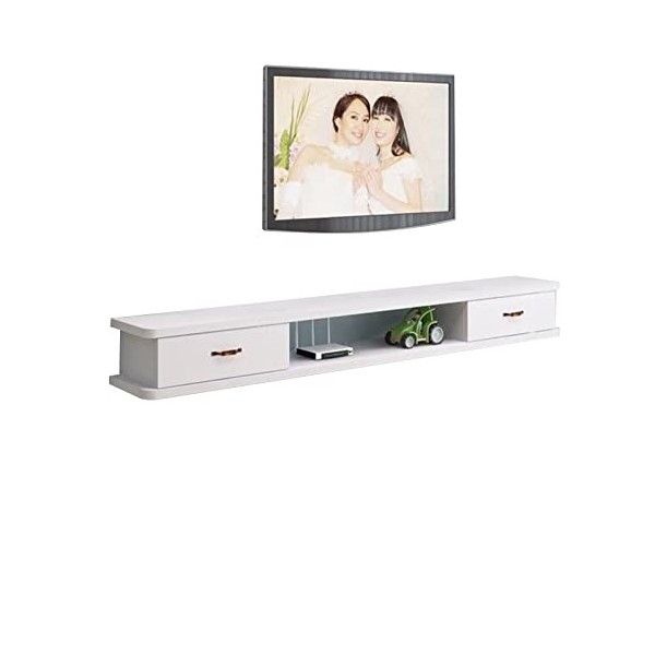 EsEntL Meuble TV Mural Meuble TV Flottant Mural, Centre de Divertissement Flottant, Meuble TV Mural, étagère TV Flottante pou