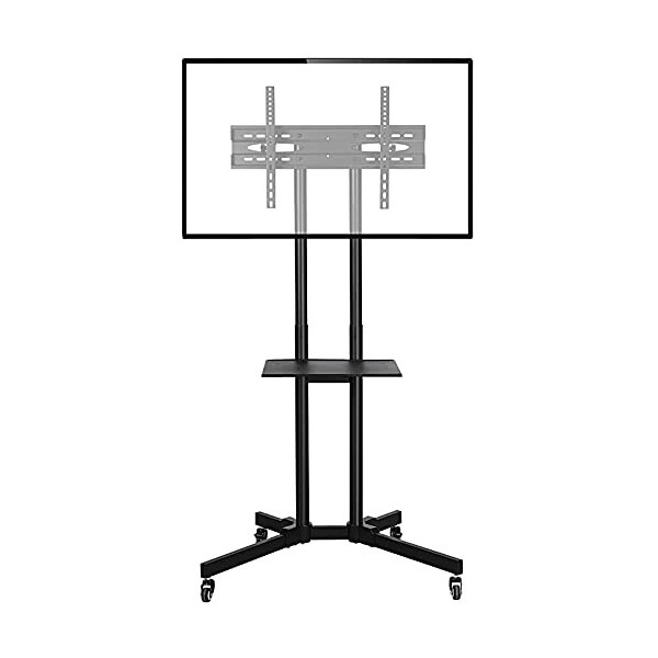 Yaheetech Support TV sur Pied Mobile Meuble TV avec Gestion des Câbles pour 32 à 75 Pouce écrans/LCD/LED/Plasma VESA 200x200 