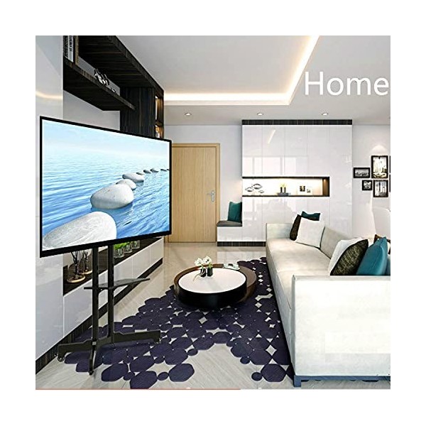 Yaheetech Support TV sur Pied Mobile Meuble TV avec Gestion des Câbles pour 32 à 75 Pouce écrans/LCD/LED/Plasma VESA 200x200 