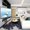 Yaheetech Support TV sur Pied Mobile Meuble TV avec Gestion des Câbles pour 32 à 75 Pouce écrans/LCD/LED/Plasma VESA 200x200 