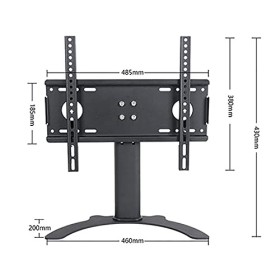 Support Mural pour téléviseur Meuble TV de Table, Support Universel pour Meuble TV avec Base en métal en Forme de V, Concepti