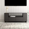 DCRAF Centres de divertissement et meubles TV, meuble TV gris 120 x 35 x 48 cm, bois dingénierie