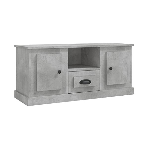 vidaXL Meuble TV Noir 100x35,5x45 cm Bois dingénierie