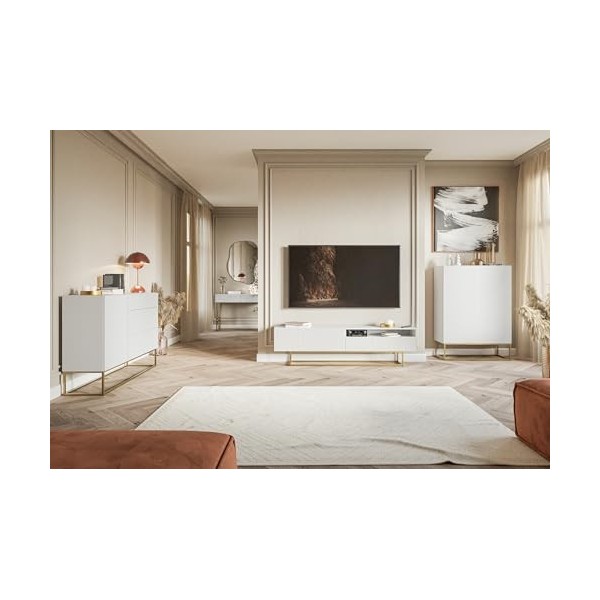 Selsey Meuble TV, Engineered Wood, 175 cm Longueur