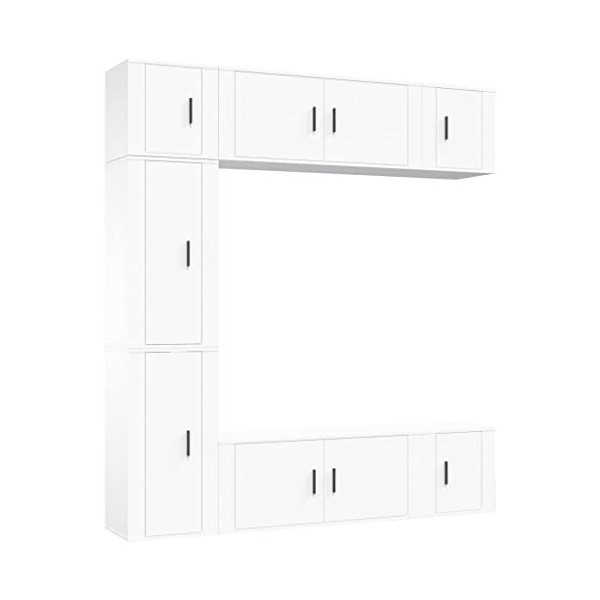 vidaXL Ensemble de Meubles TV 7 pcs Sonoma Gris Bois dingénierie