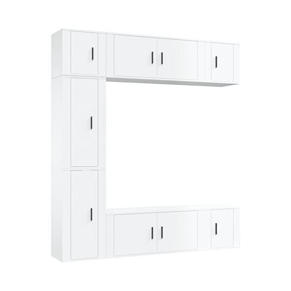 vidaXL Ensemble de Meubles TV 7 pcs Sonoma Gris Bois dingénierie