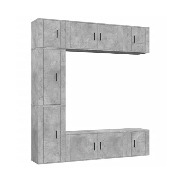 vidaXL Ensemble de Meubles TV 7 pcs Sonoma Gris Bois dingénierie