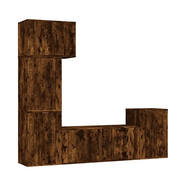 vidaXL Ensemble de Meubles TV 5 pcs Chêne Sonoma Bois dingénierie