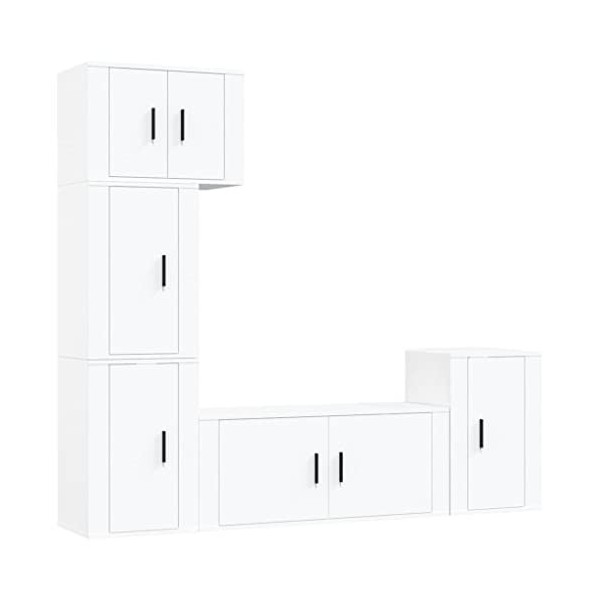 vidaXL Ensemble de Meubles TV 5 pcs Chêne Sonoma Bois dingénierie