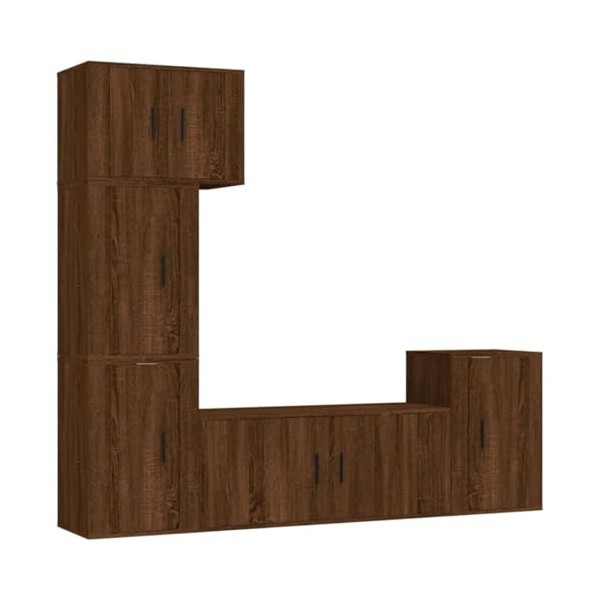 vidaXL Ensemble de Meubles TV 5 pcs Chêne Sonoma Bois dingénierie