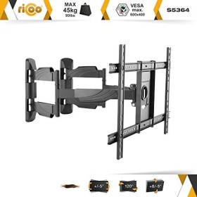 RICOO Support Murale TV 37-70 Pouces 94-178cm , S5364 Orientable Inclinable Support TV dangle Universel Accroche Écran Incu