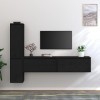WREWING Meuble TV,Bas Table TV Support de Télévision en Bois pour Salon Chambre Salle à Manger,Support pour Téléviseur Jusqu’
