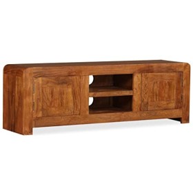 Générique Meuble TV Bois Massif avec Finition Miel 120 x 30 x 40 cm,25.95 KG,244679, Meubles, Meubles TV
