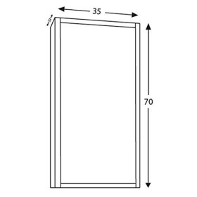 DUCHA.ES Meuble dappoint Chêne Sinatra pour Bain 35&nbsp;x 72&nbsp;x 32