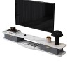 JUNNIU Meuble TV Mural Console Média Murale,Meuble Mural Flottant pour Meuble TV,Étagère De Rangement Multimédia pour Salon C