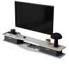 JUNNIU Meuble TV Mural Console Média Murale,Meuble Mural Flottant pour Meuble TV,Étagère De Rangement Multimédia pour Salon C
