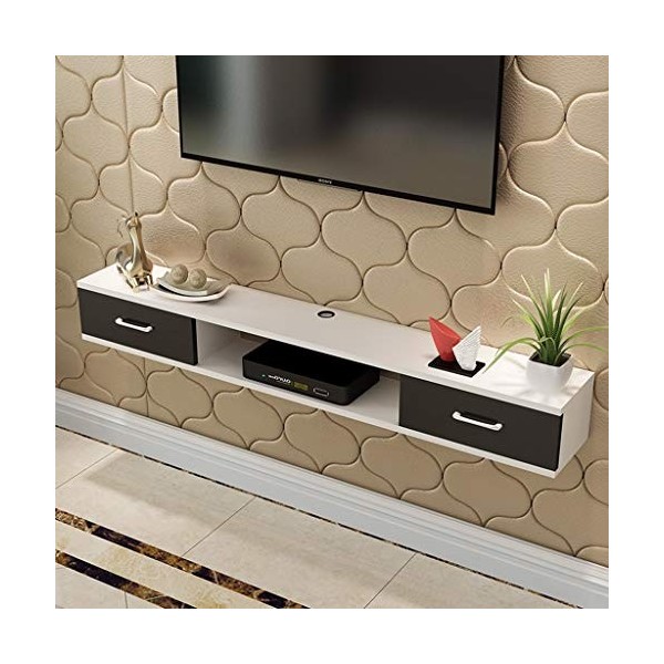 Mural Meuble TV Étagère Murale Étagère Flottante Etagère de décoration Murale TV Meuble de télévision Suspendu Meuble TV Flot