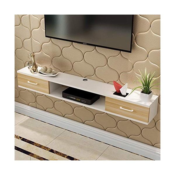 Mural Meuble TV Étagère Murale Étagère Flottante Etagère de décoration Murale TV Meuble de télévision Suspendu Meuble TV Flot