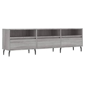 RAUGAJ Home Hardware Businese Meuble TV en bois Sonoma Gris 150 x 30 x 44,5 cm