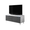 Mirjan24 Meuble TV Alvin 11 W TV avec éclairage LED, Placard, façade en Acrylique Brillant pour télévision, Meuble TV
