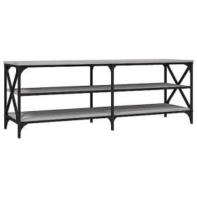 DCRAF Home Furniture Meuble TV de jardin en bois Sonoma Gris 140 x 40 x 50 cm