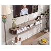 Uvency Meuble Tv Meuble Tv Unités Murales Pour Salon Meuble Tv Meuble Mural Console Média Avec 3 Rangements Pour Centre de Di