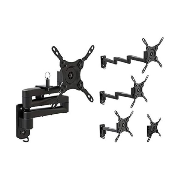 Support TV Cantilever – Utilisation avec jusquà 3 Bras universels et Double Verrouillage.