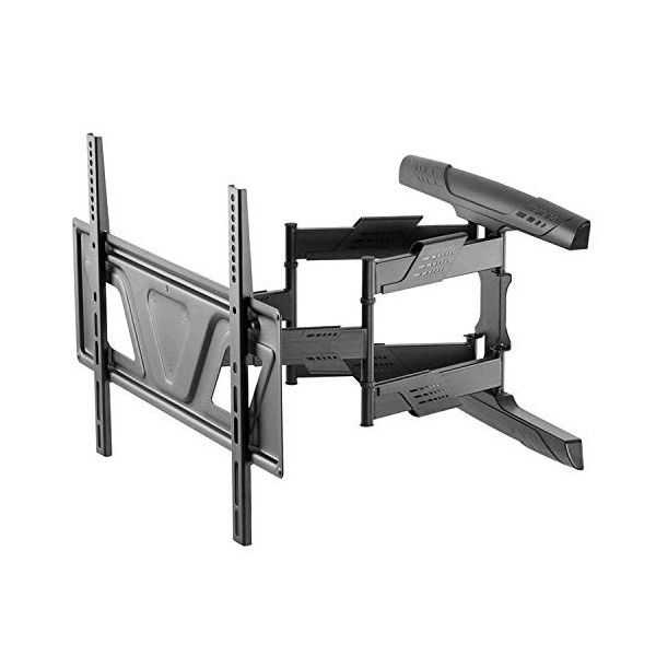 Maclean MC-832 Support pour TV Moniteur OLED QLED LCD LED Plasma 37-80" Plat Noir Max vesa 600x400 45kg Distance du Mur 41-47