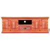 vidaXL Meuble TV Bois de manguier massif Rose Peint à la main