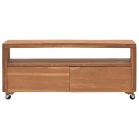 Meuble TV | Style Classique | Rangement matériel télé Audio Video Gaming | 110x30x40cm Marron