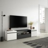 Skraut Home | Meuble TV | Banc Télé | Grand Espace de Rangement | 200x45x35cm | pour Les TV jusquà 80" | Meubles de Salon | 