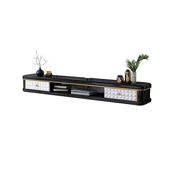 Brooke shop Meuble TV flottant, étagère pour composants TV, plateau flottant, console multimédia murale, meuble TV, étagère D