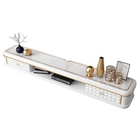 Brooke shop Meuble TV flottant, étagère pour composants TV, plateau flottant, console multimédia murale, meuble TV, étagère D