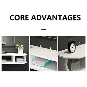 StrOux Meuble TV Flottant Meuble TV Meuble TV Mural Centre de Divertissement Meuble TV Flottant en Bois Console multimédia Me