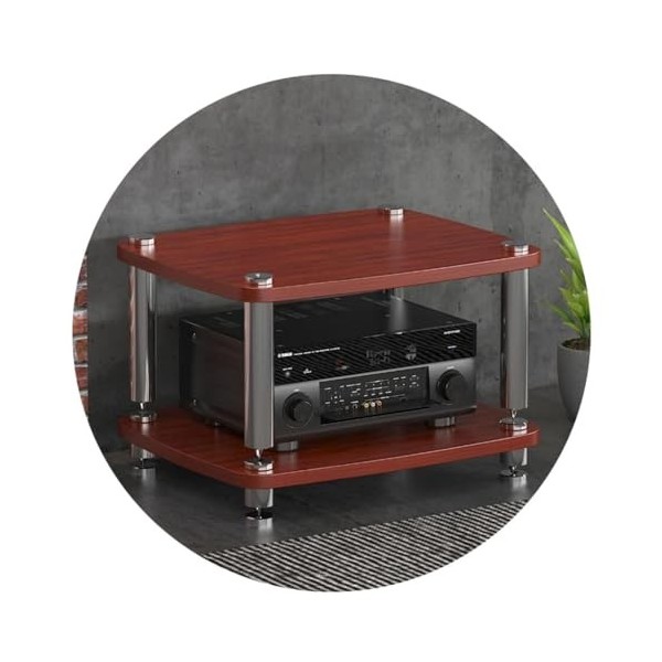 Armoire audio HiFi à 4 couches de qualité supérieure avec pieds absorbant les chocs – Organisez et amplifiez vos composants a