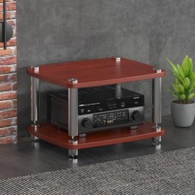 Armoire audio HiFi à 4 couches de qualité supérieure avec pieds absorbant les chocs – Organisez et amplifiez vos composants a