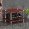Armoire audio HiFi à 4 couches de qualité supérieure avec pieds absorbant les chocs – Organisez et amplifiez vos composants a