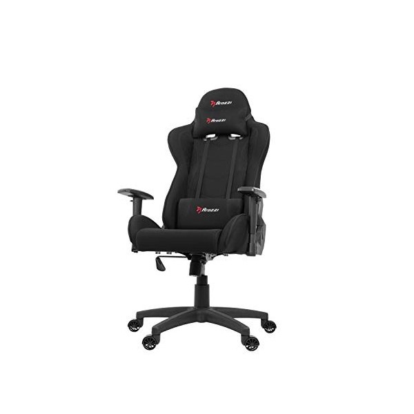 Arozzi Mezzo V2 Fabric Fauteuil Gamer, Tissu, Noir, 53 x 50 x 137 cm