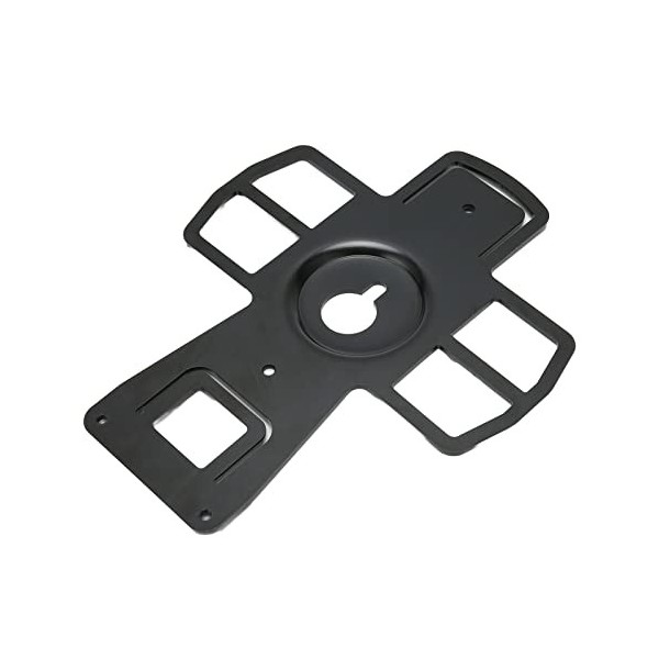 Supports Muraux Damplificateur Noirs, Support de Montage Mural Damplificateur sans Fil en Métal à Roulement Solide Polyvale