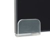 ROMELAREU Meuble TV/Support pour Moniteur 80 x 30 x 13 cm Verre Noir Meubles Meubles Audio/vidéo et pour Home cinéma