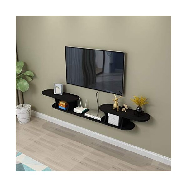 Étagère Flottante Meuble de télévision Mural Étagère Murale Set Top Box routeur Étagère pour Lecteur DVD Photo Jouet Vase Eta