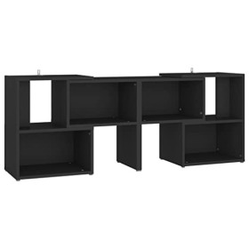 Keyur Meuble TV, Banc TV Buffet Bas Support de Télévision Meuble Télé Meuble TV Noir 104x30x52 cm Aggloméré