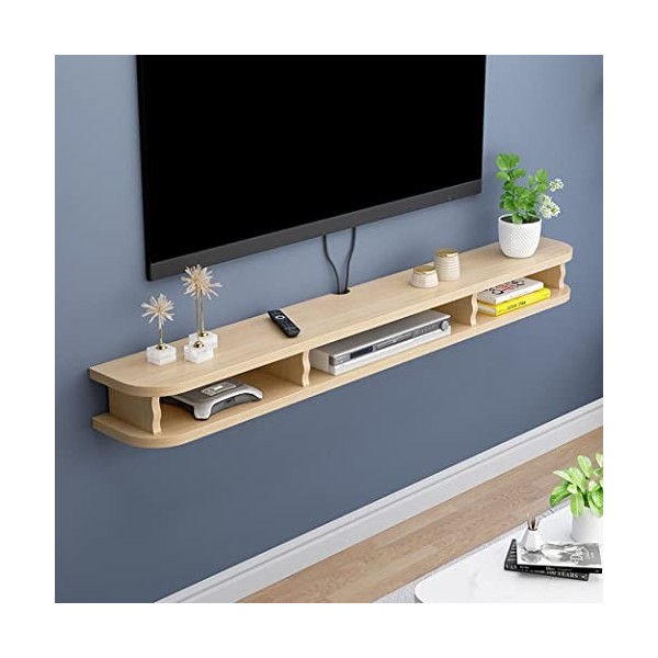 EGOMED Meuble TV Flottant Meuble TV en Bois Composants détagère Flottante Meuble TV Console multimédia Murale Unité Centrale