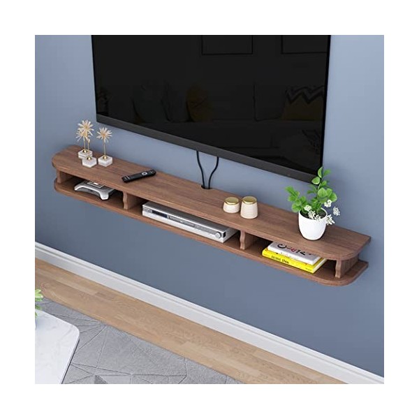 EGOMED Meuble TV Flottant Meuble TV en Bois Composants détagère Flottante Meuble TV Console multimédia Murale Unité Centrale