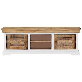 Générique Meuble TV 118 x 30 x 40 cm Bois de manguier Massif, 18.96 kg, 247970, Meubles, Meubles TV