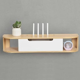 IBOWZ Meuble TV Suspendu Meuble TV Flottant, Meuble TV Mural Audio