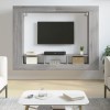 MATTUI Meubles-TV Meuble TV Gris Sonoma 152x22x113 cm Bois dingénierie