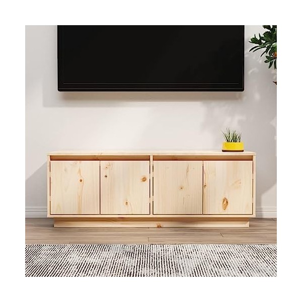TECHPO Centres de divertissement et meubles TV, meuble TV 110 x 34 x 40 cm en pin massif
