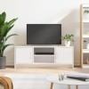 Meuble TV Blanc Brillant 102x30x37,5 cm Bois dingénierie - Meuble Chambre, Support Télé pour Salon Salle à Manger Chambre, S